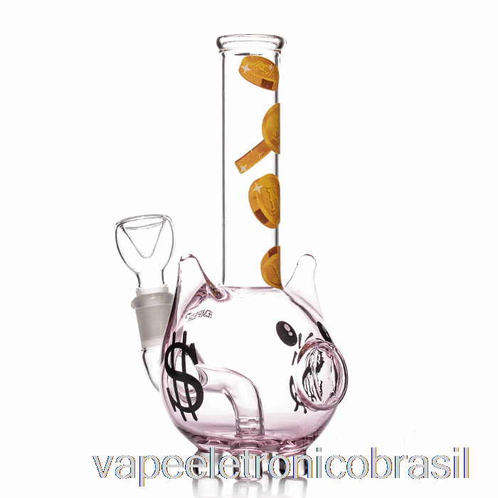 Vape Recarregável Hemper Piggy Bank Bong Rosa